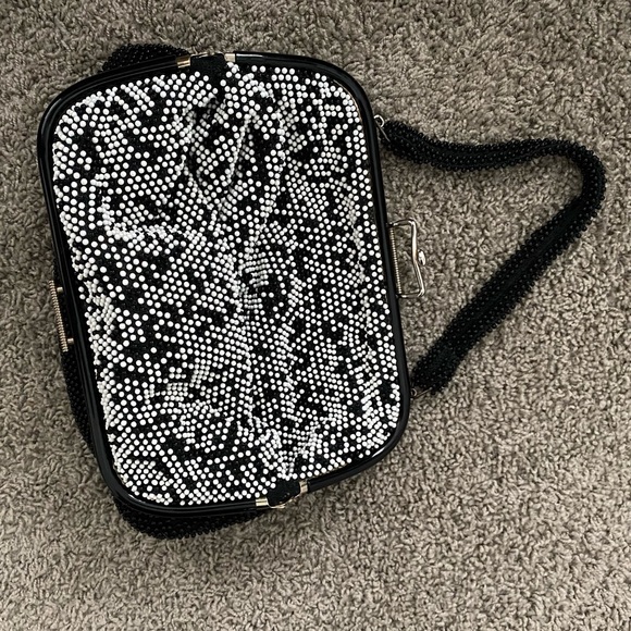 Vintage Reversible Beaded Handbag Purse - Picture 12 of 15